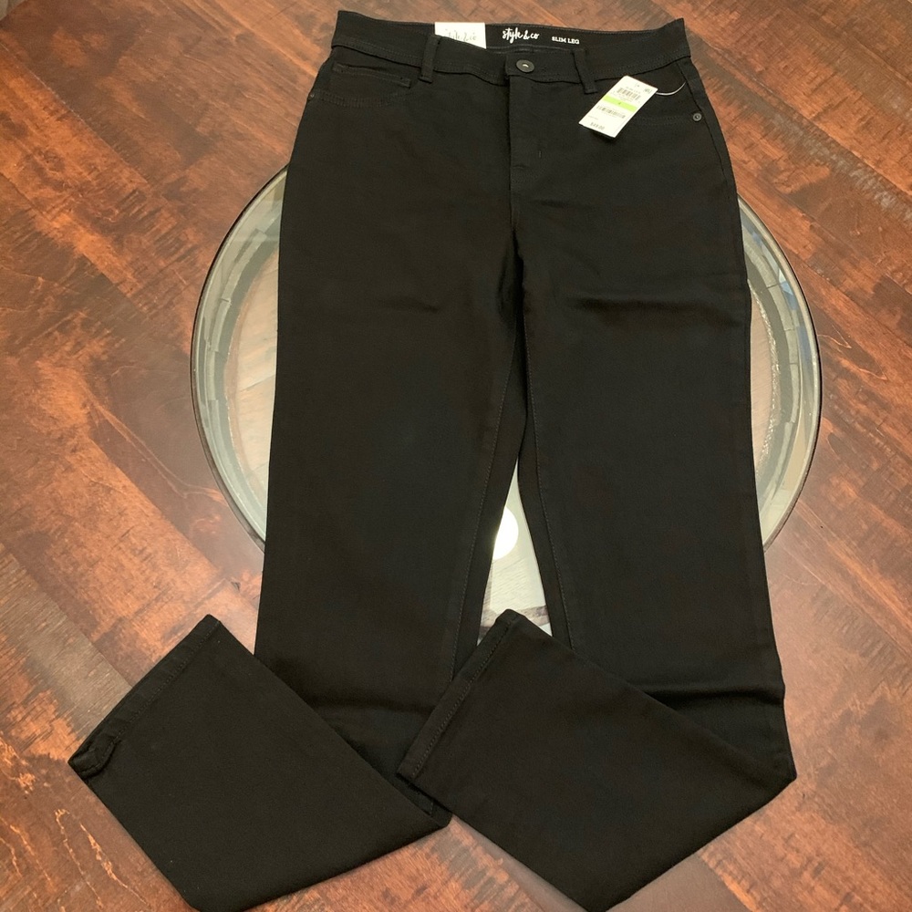 Style & Co Slim Leg High Rise Tummy Control Pants